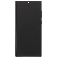 Дисплей с сенсорным экраном (модуль) Samsung S908 S22 Ultra 5G, черный с рамкой, оригинал