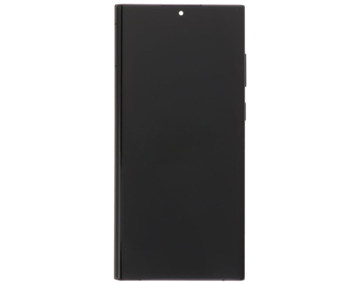 Дисплей с сенсорным экраном (модуль) Samsung S908 S22 Ultra 5G, черный с рамкой, оригинал