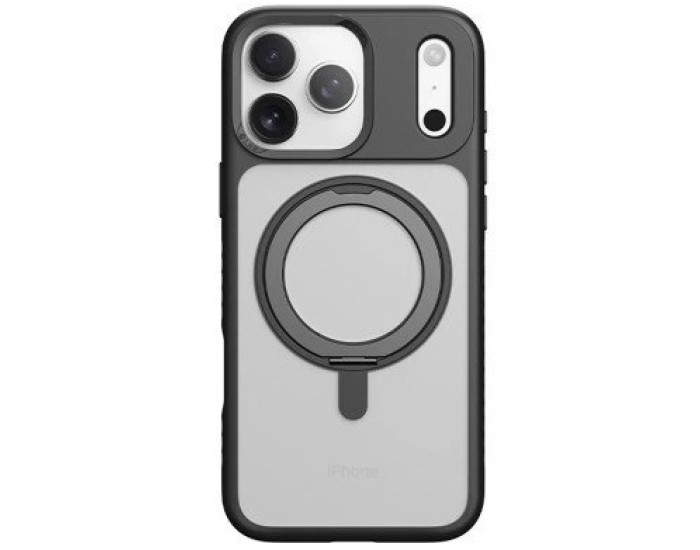 Чохол-силікон Rock Rotating Series Guard Touch Magnetic with Stand iPhone 17, чорний