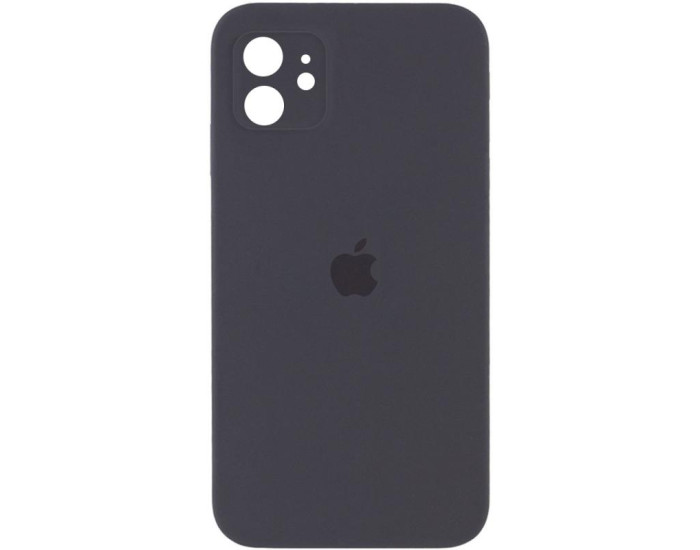 Чехол-силикон оригинал Square Cover Soft Matte Full Camera iPhone 11 (Серый / Dark Gray)