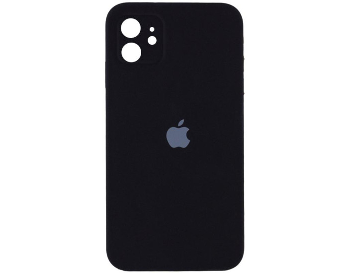 Чехол-силикон оригинал Square Cover Soft Matte Full Camera iPhone 11, Black