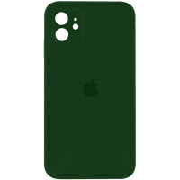 Чехол-силикон оригинал Square Cover Soft Matte Full Camera iPhone 11, Dark green