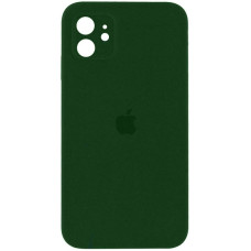 Чехол-силикон оригинал Square Cover Soft Matte Full Camera iPhone 11, Dark green