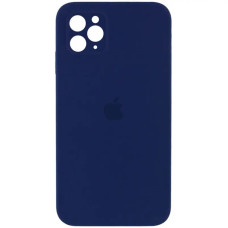 Чехол-силикон оригинал Square Cover Soft Matte Full Camera iPhone 11 Pro, Midnight blue