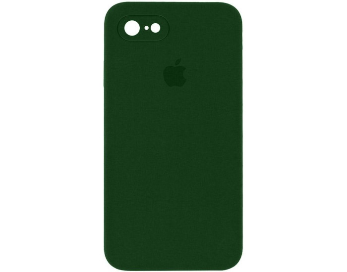 Чехол-силикон оригинал Square Cover Soft Matte Full Camera iPhone 7 /8 /SE 2020, Army green