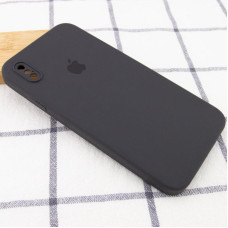 Чехол-силикон оригинал Square Cover Soft Matte Full Camera iPhone X/XS (Серый / Dark Gray)