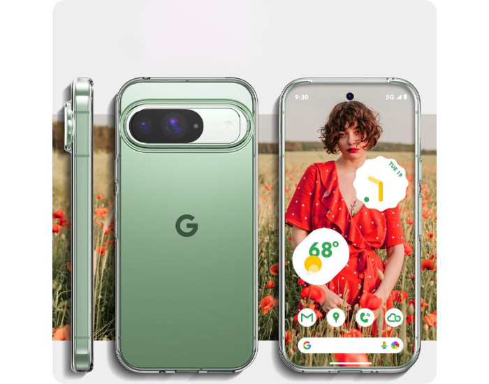 Чехол-силикон Epic Transparent 1,5mm Google Pixel 9/ 9 Pro/ 10/ 10 Pro, прозрачный