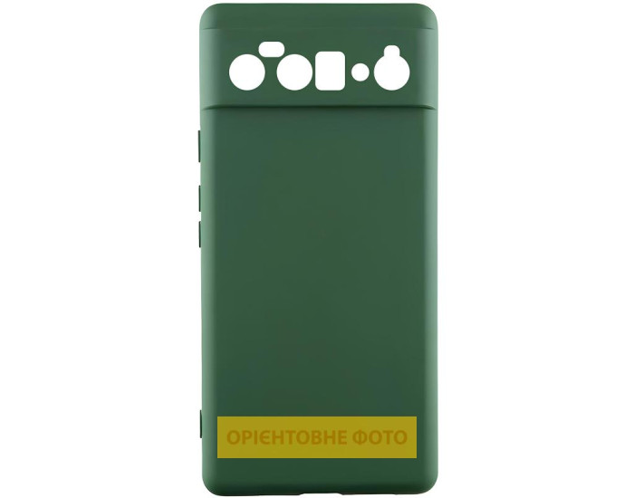 Чехол-силикон Getman Liquid Silk Full Camera Google Pixel 10 Pro, темно-зеленый