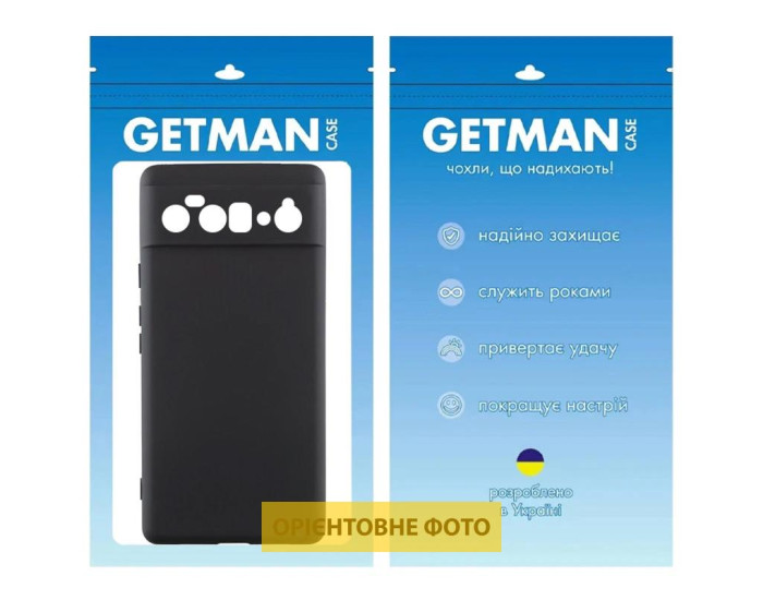 Чехол-силикон Getman Liquid Silk Full Camera Google Pixel 10 Pro, черный