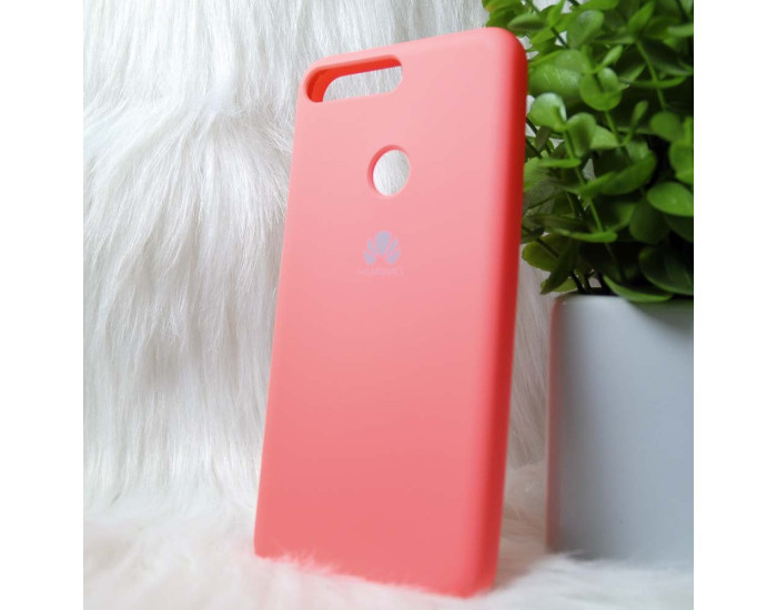 Чехол-силикон оригинал Soft Matte Huawei Y7 Prime 2018, Lite pink