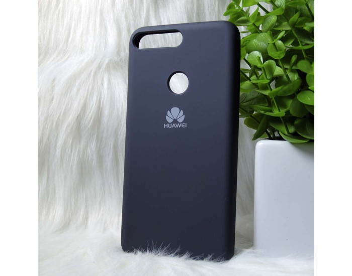 Чехол-силикон оригинал Soft Matte Huawei Y7 Prime 2018, Black