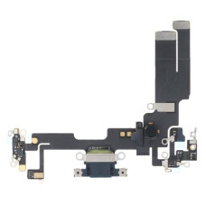 Шлейф для iPhone 14, коннектора наушников, коннектора зарядки,синхронизации, черный, оригинал с разборки