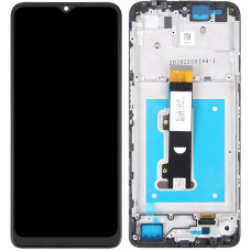 Дисплей с сенсорным экраном (модуль) Motorola XT2239 Moto E22 /Moto E22i, черный с рамкой, оригинал