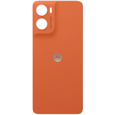 Задняя панель корпуса Motorola XT2535-3 Moto G06/ XT2535-13 Moto G06 Power, оранжевая, оригинал