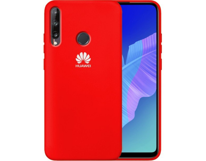 Чехол-силикон оригинал Full Soft Matte Huawei P40 Lite E, Red