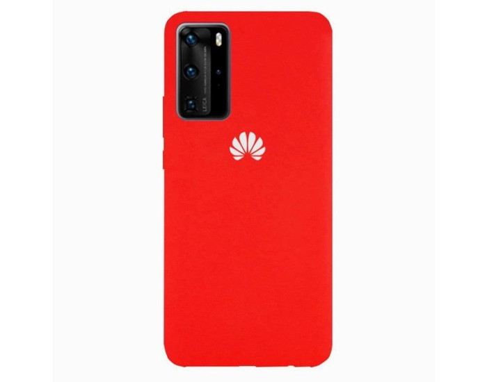 Чехол-силикон оригинал Full Soft Matte Huawei P40 Pro, Hot pink