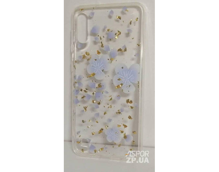 Чехол-силикон Ultra Thin Air Case Huawei P20 Lite, голубые цветы