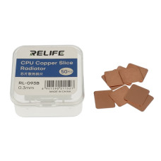 Медные термопрокладки Relife RL-093B (12 x 14 x 0.3 мм, 50 шт)