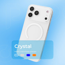 Чехол-силикон Proove Crystal Case with MagSafe Ring iPhone 17 Pro Max, темно-синий