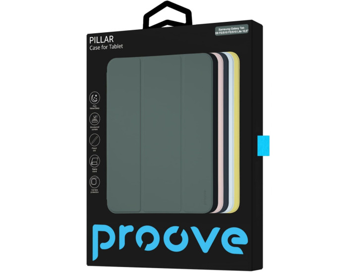 Чехол-книга на планшет Proove Pillar Case Samsung Tab S9 FE /S10 FE /S10 Lite (10.9") черный