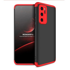 Чехол-силикон Gingle Matte Case Huawei P40, Black/Red