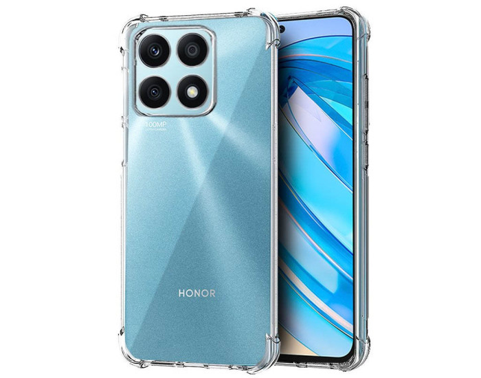 Чехол-силикон Getman Ease logo усиленные углы Huawei Honor X8a, прозрачный