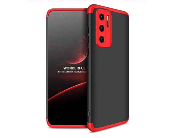 Чехол-силикон Gingle Matte Case Huawei P30, White/Red