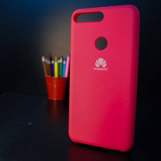 Чехол-силикон оригинал Soft Matte Huawei Y7 Prime 2018, Rose red