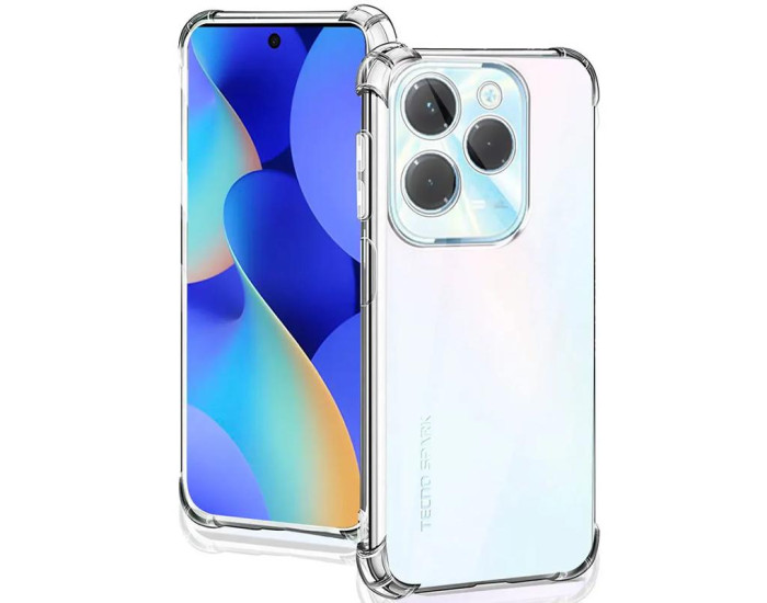 Чохол-силікон Getman Ease logo посилені кути Full Camera Infinix Hot 40 Прозорий
