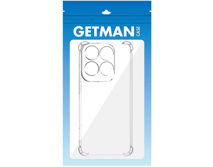 Чохол-силікон Getman Ease logo посилені кути Full Camera Infinix Note 40 Pro 4G, Прозорий