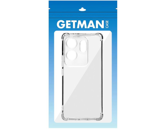 Чохол-силікон Getman Ease logo посилені кути Full Camera Infinix Zero 30 4G, Прозорий
