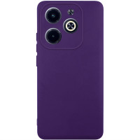 Чохол-силікон Getman Liquid Silk Full Camera Infinix Hot 40i, Dark purple