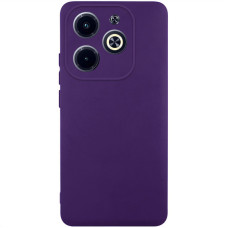 Чохол-силікон Getman Liquid Silk Full Camera Infinix Hot 40i, Dark purple