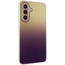 Чехол-силикон TPU+PC Glassbend Samsung A35, коричневый