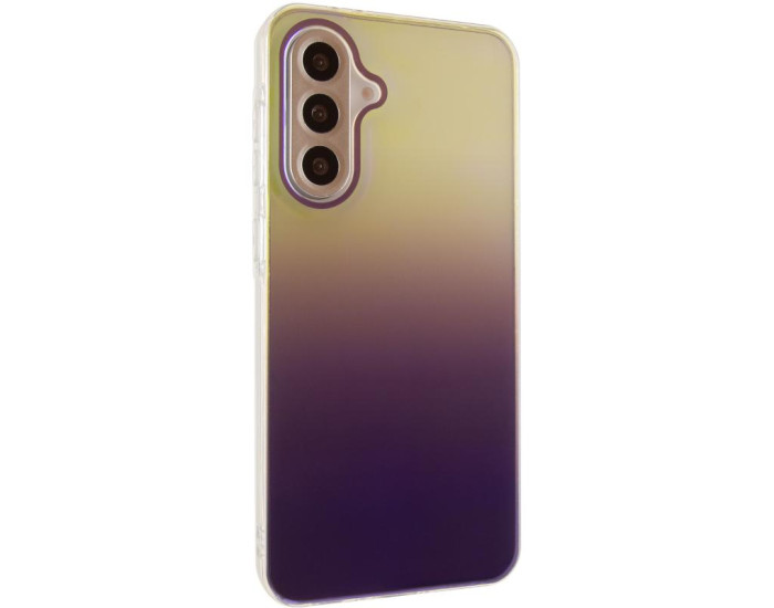 Чехол-силикон TPU+PC Glassbend Samsung A35, коричневый