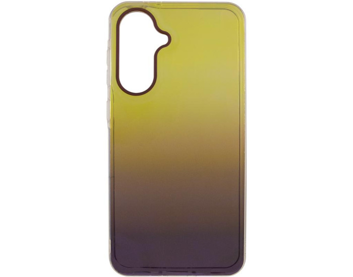 Чехол-силикон TPU+PC Glassbend Samsung A35, коричневый