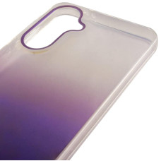 Чехол-силикон TPU+PC Glassbend Samsung A35, коричневый