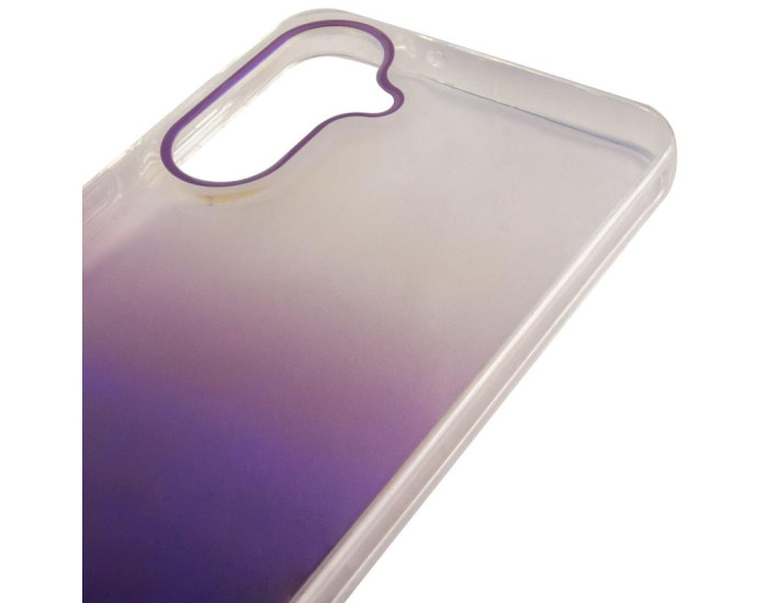 Чехол-силикон TPU+PC Glassbend Samsung A35, коричневый