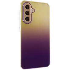 Чехол-силикон TPU+PC Glassbend Samsung A35, фиолетовый