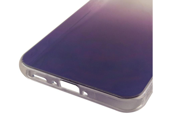 Чехол-силикон TPU+PC Glassbend Samsung A35, фиолетовый