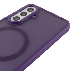 Чехол-силикон TPU Bloom with MagSafe Samsung A27, фиолетовый