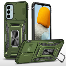 Чехол-Ударопрочный Camshield Army Ring Samsung A27, оливковый