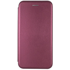 Чехол-книга Кожаный Classy Samsung A27, бордовый