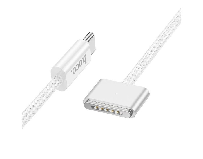 Кабель HOCO X103 Magnetic Charging Cable Type-C to Magsafe 3 (140W/2m) White