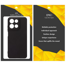 Чехол-силикон Epik Black Full Camera Motorola Moto G15, черный