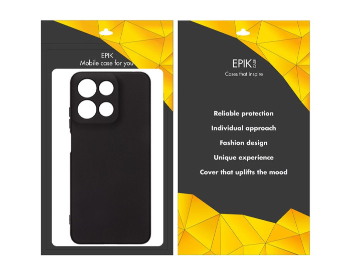 Чехол-силикон Epik Black Full Camera Motorola Moto G15, черный