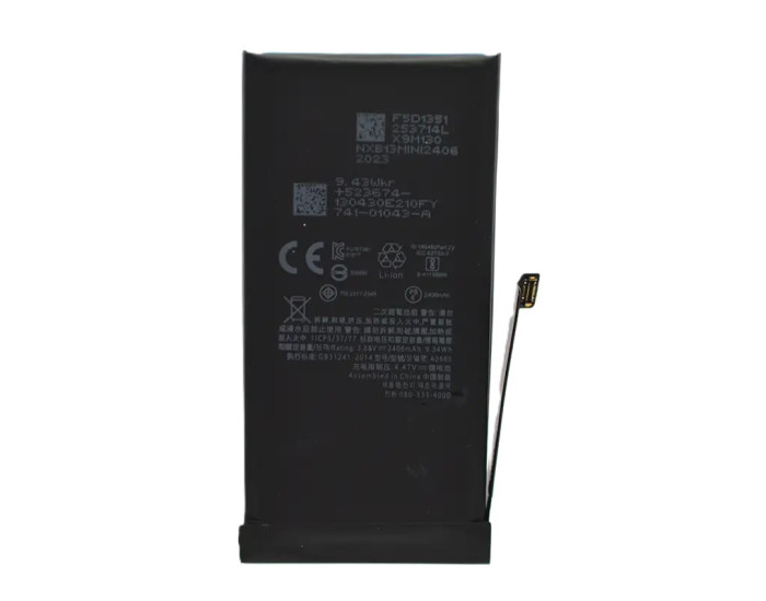 Аккумулятор Original Quality (Без ошибки) iPhone 13 (привязывается к 26 iOS)  усиленная емкость (подлинная деталь) 3500mAh