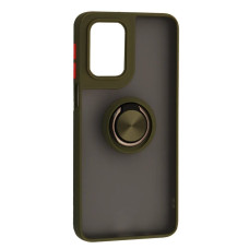 Чехол-силикон Gingle Ring Case Motorola E14 4G, Khaki