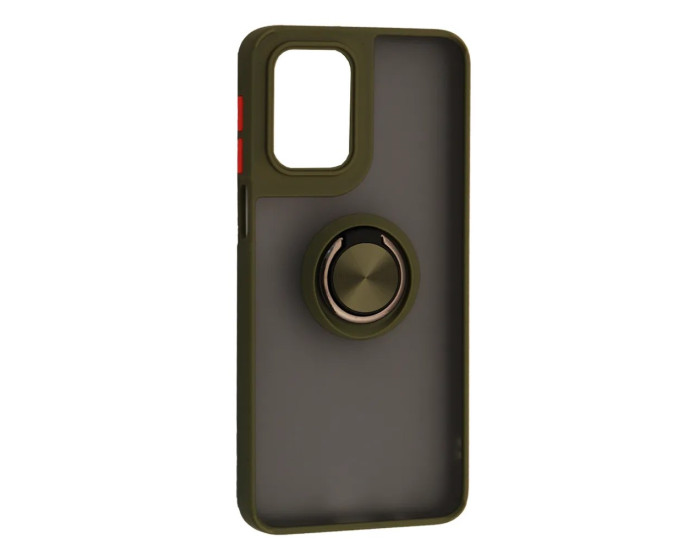 Чехол-силикон Gingle Ring Case Motorola E14 4G, Khaki