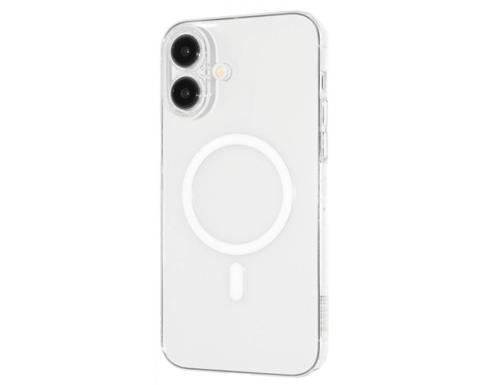 Чохол-силікон Proove Crystal Case with MagSafe Ring iPhone 16, Прозорий